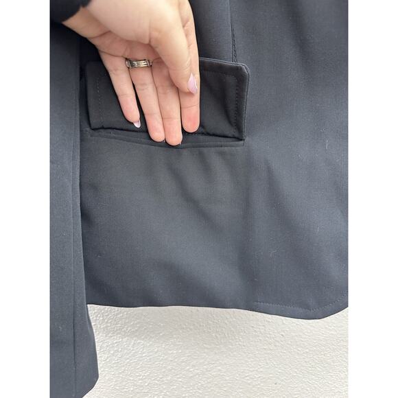 Relativity Womens Blazer Plus Size 16W Black Single Button Up Collared - Picture 4 of 16